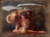 Еротична картинка с ангел и цигулка