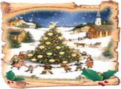 Коледна анимирана картичка-Новогодишно хоро!